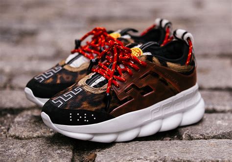 versace chain reaction sneakers.